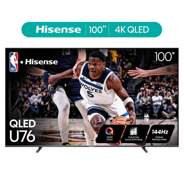 Hisense 100U76N 100  4K Ultra HDR Smart QLED Google TV (2024) Online
