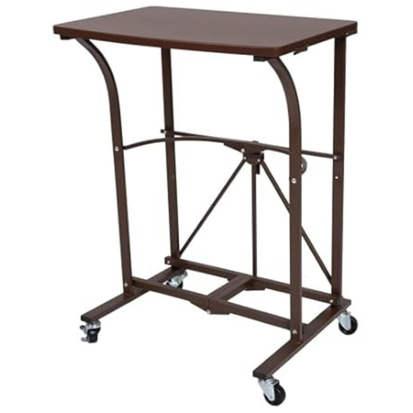 Origami Foldable Design Small Computer Desk With Caster Wheels Supply