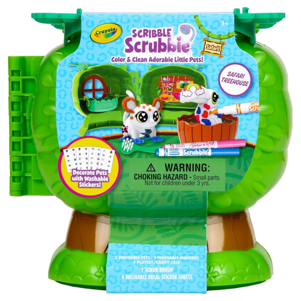 Crayola Scribble Scrubbie Pets Safari Treehouse, Toy Storage Case For Discount