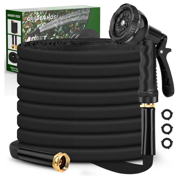 Velybrin 100ft Non-Expandable Hose With 10 Function Hose Nozzle Cheap