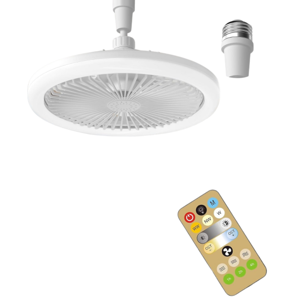 10  Bladeless Screw In E27 Base Mini Fandelier Ceiling Socket Fan Online Sale
