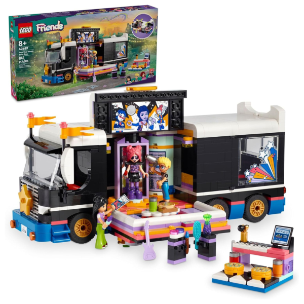 LEGO Friends Pop Star Music Tour Bus Play Together Toy (42619) Cheap