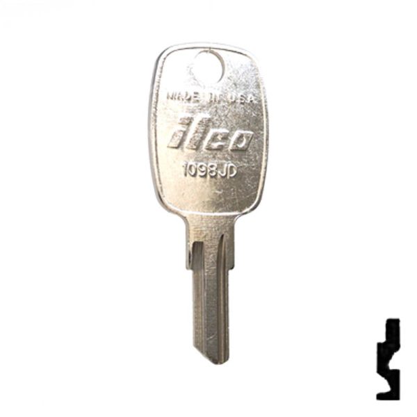 Uncut Key Blank | John Deere | 1098JD Supply - Image 2