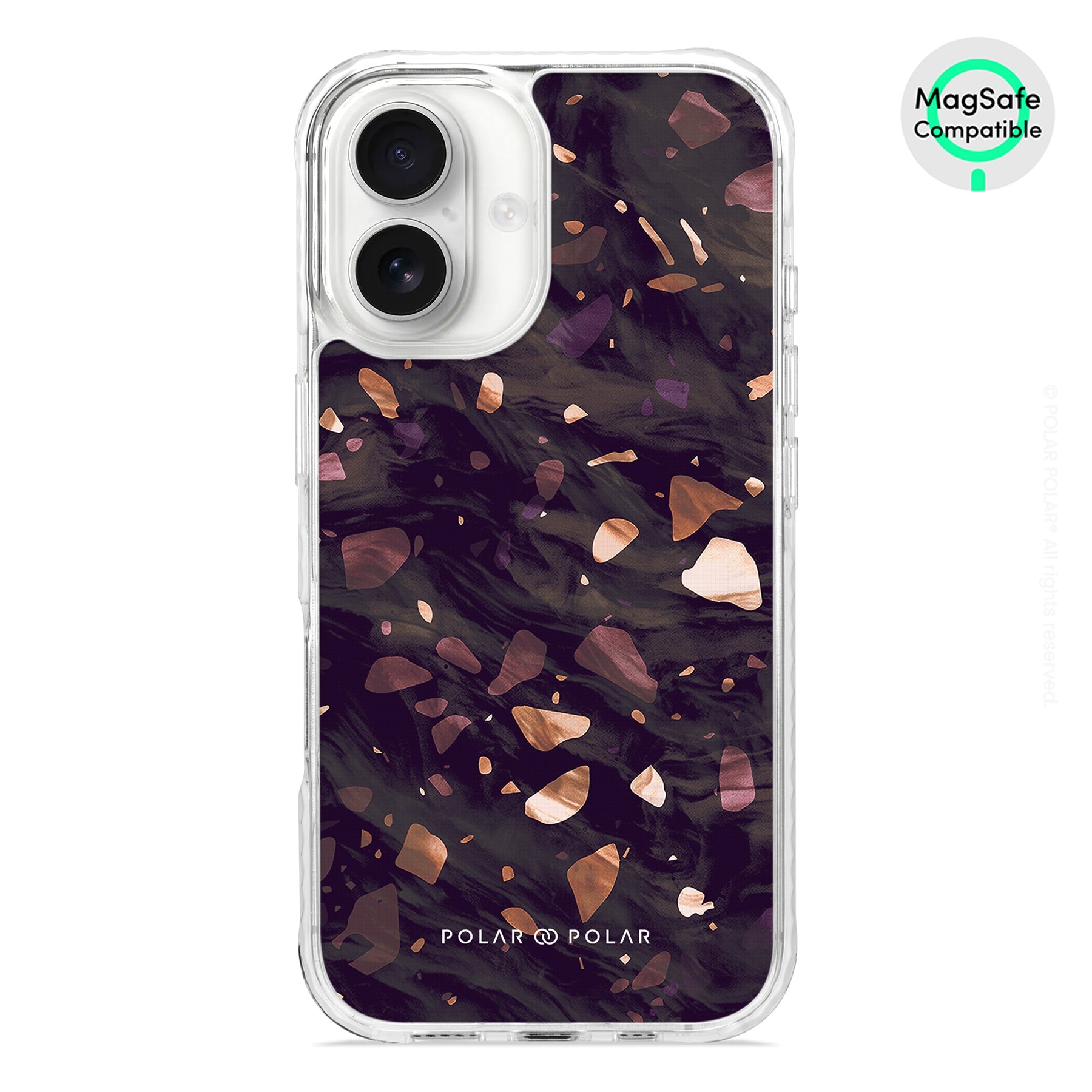 Eminence Terrazzo Gem – iPhone 16 Clear Bumper MagSafe Case Online now