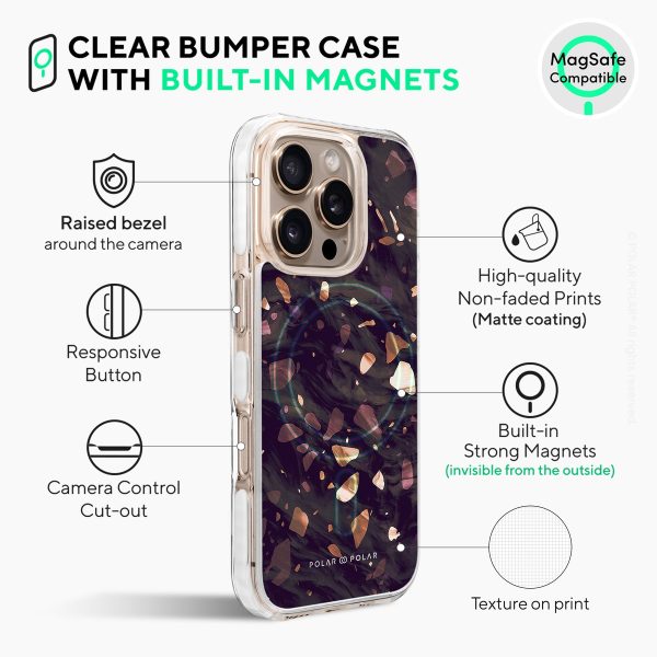 Eminence Terrazzo Gem - iPhone 16 Pro Max Clear Bumper MagSafe Case For Discount - Image 4