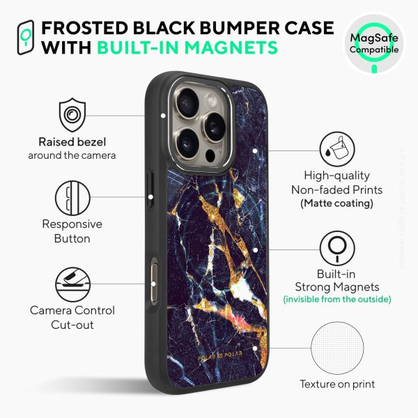 Winter Forest - iPhone 16 Pro Max Frosted Black Bumper MagSafe Case For Sale - Image 4